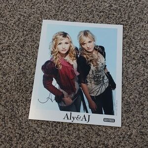 Aly & AJ Hand Signed Autograph Photo